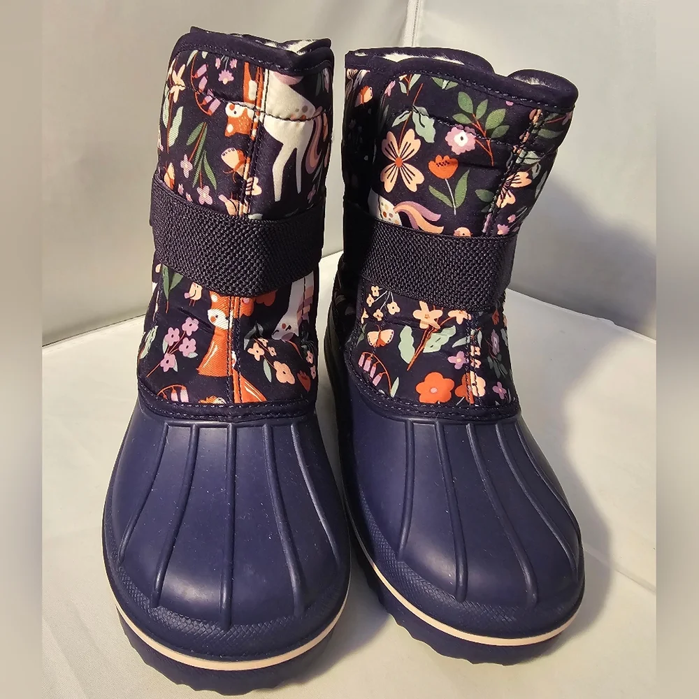The Children's Place Kids' Unicorn Print Winter Boots Sz 11 Toddler